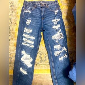 American Eagle Distressed Dark Wash Jeans